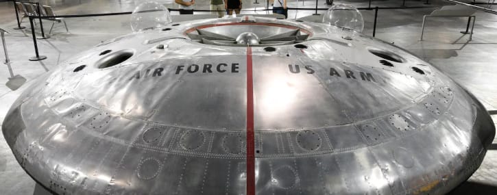 Avro Car is a cold war era military project currently located at the US Air Force Museum