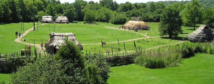 SunWatch Indian Village Archaeological Park next to Great Miami River